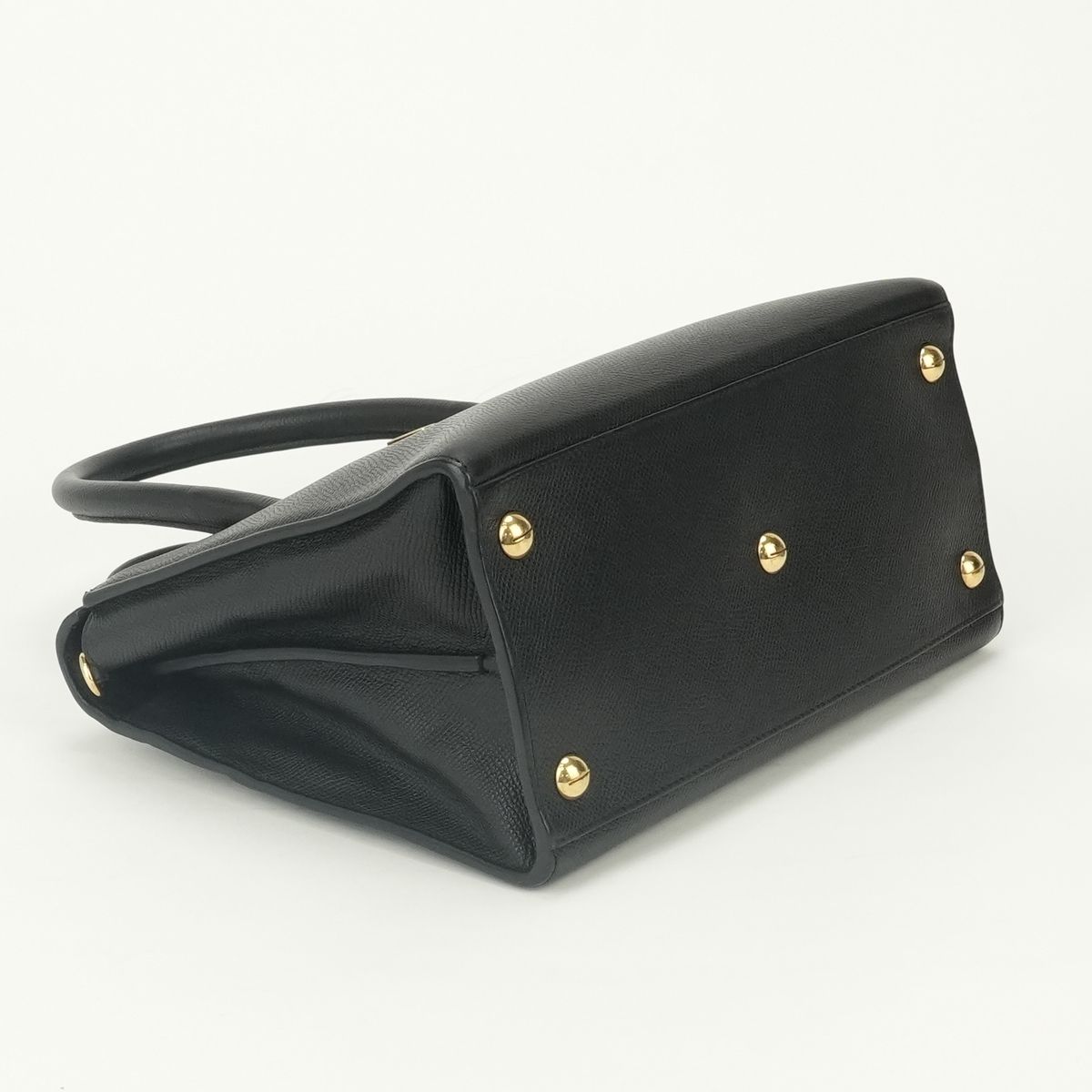 Dior Saint Honore Small 30 Montaigne Tote Shoulder Bag Leather Black Gold 2-Way — view 6