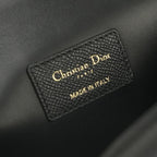 Dior Saint Honore Small 30 Montaigne Tote Shoulder Bag Leather Black Gold 2-Way — view 8