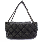 Chanel Bubble Quilt Lambskin CC Logo Shoulder Bag Black — view 2