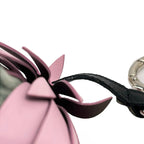 Fendi Key Holder Fruit Light Green Light Pink Multi Leather Fur — view 6