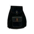 Gucci Backpack Bamboo Black Brown Leather