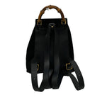 Gucci Backpack Bamboo Black Brown Leather — view 3