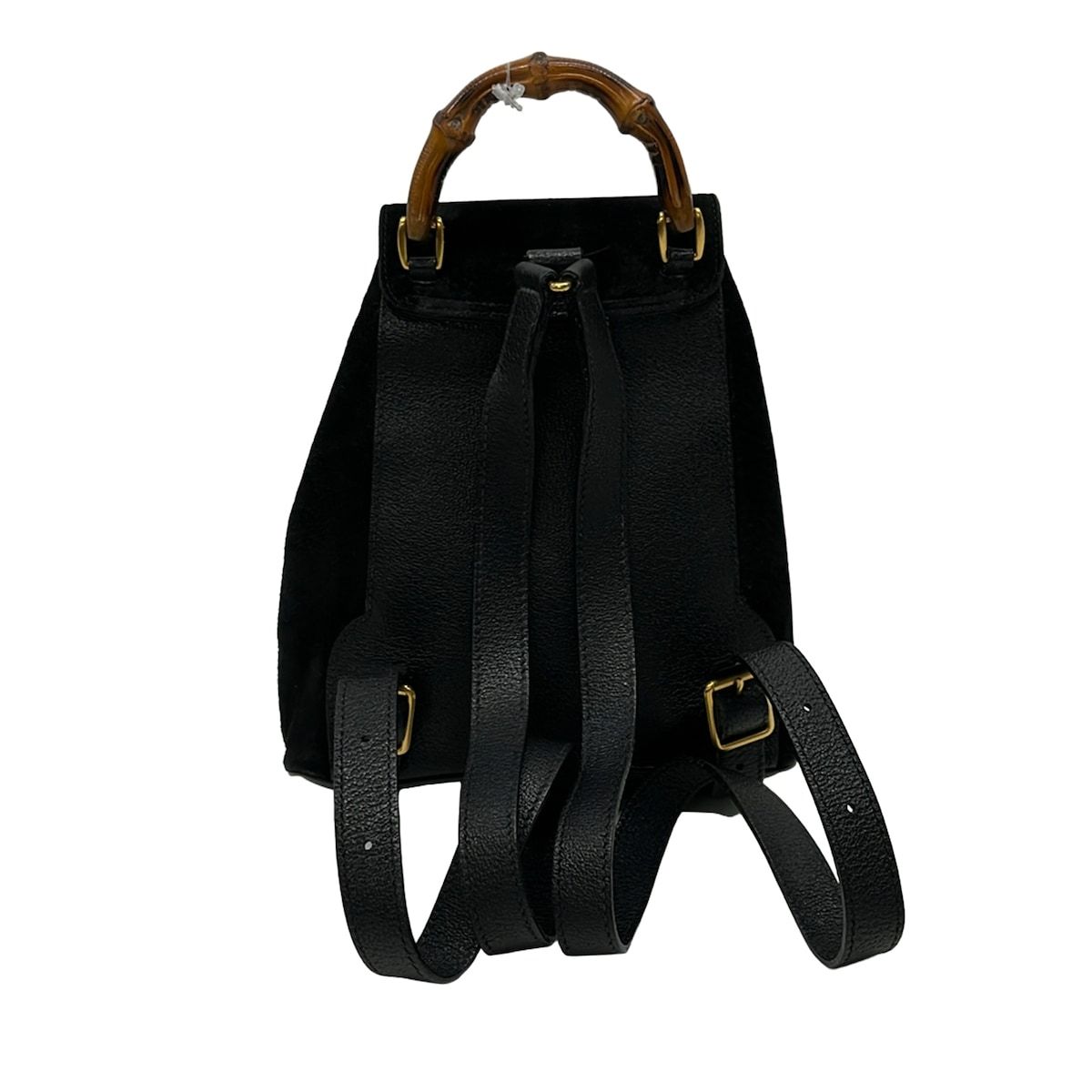 Gucci Backpack Bamboo Black Brown Leather — view 3