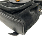 Gucci Backpack Bamboo Black Brown Leather — view 6