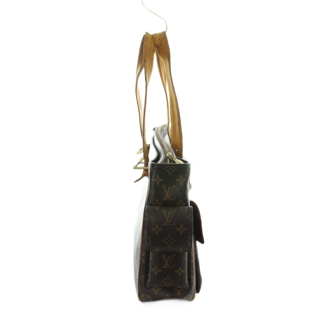 Louis Vuitton Monogram Multipli Cite Tote Bag Hand Logo Leather Brown — view 5