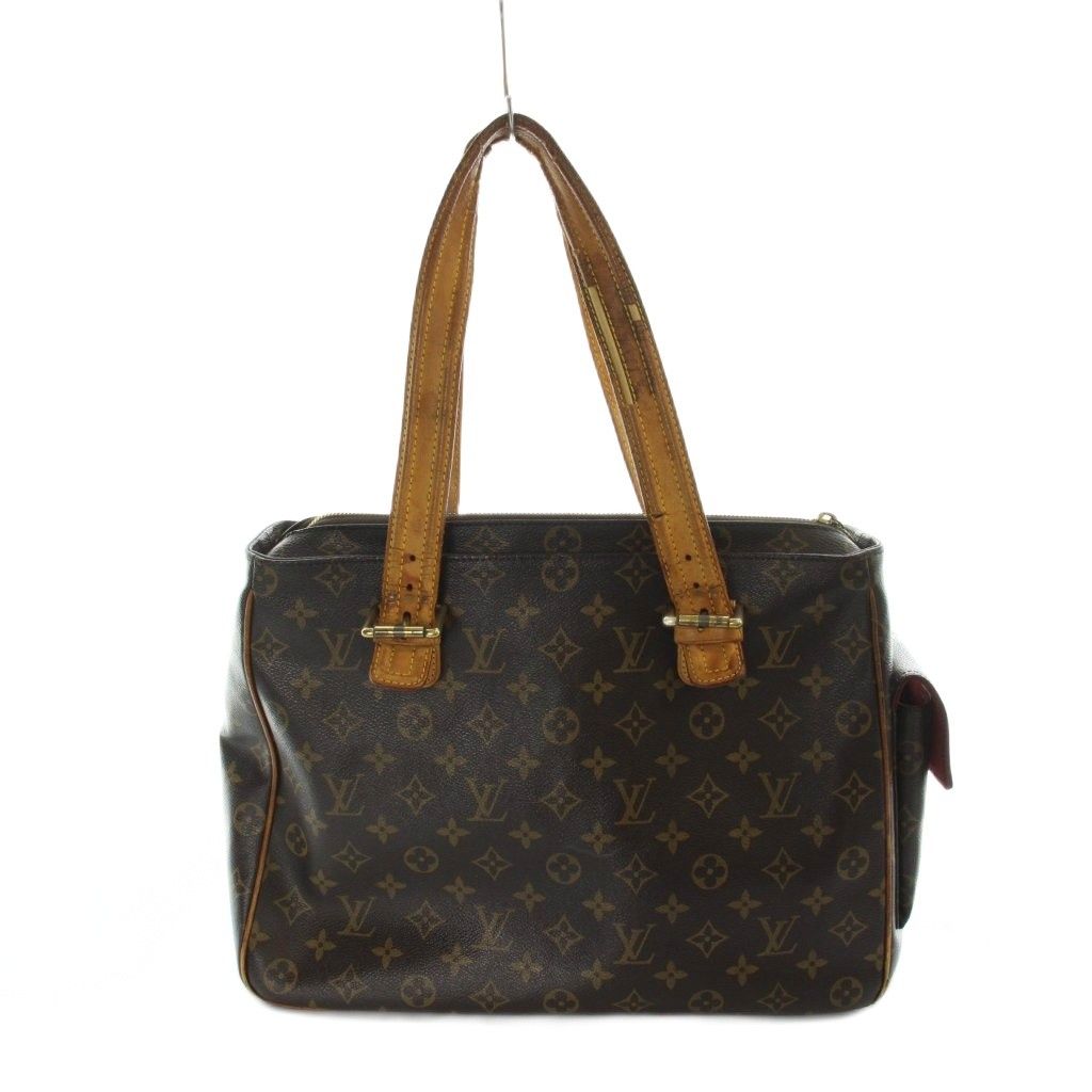 Louis Vuitton Monogram Multipli Cite Tote Bag Hand Logo Leather Brown — view 2