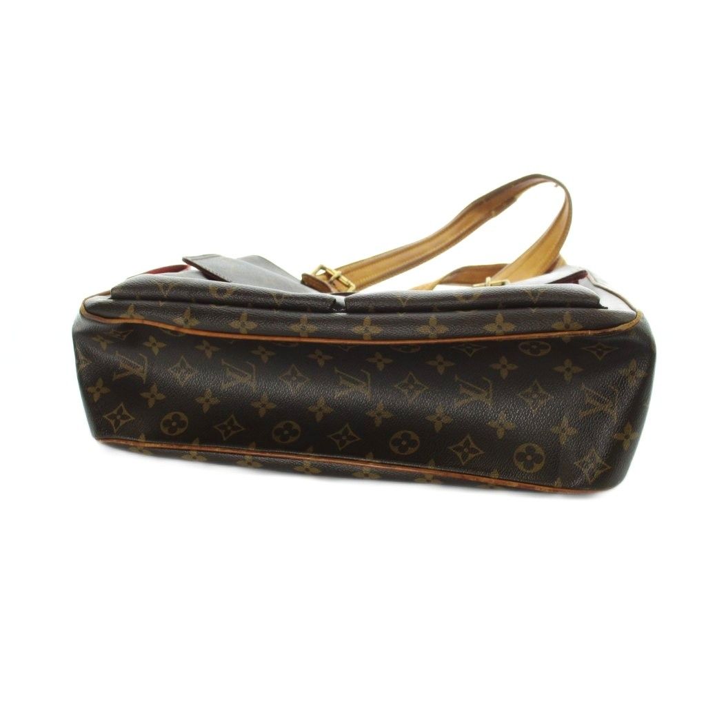 Louis Vuitton Monogram Multipli Cite Tote Bag Hand Logo Leather Brown — view 4