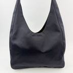 Prada Tessuto Triangle Logo Hobo Shoulder Bag Nylon Black Vintage — view 4