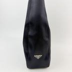Prada Tessuto Triangle Logo Hobo Shoulder Bag Nylon Black Vintage — view 5