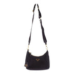 Prada Re-Nylon Bag 2-Way Bag Nylon Black Gold — view 8