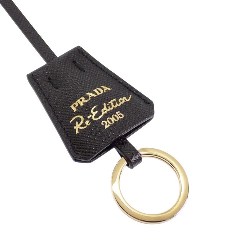 Prada Re-Nylon Bag 2-Way Bag Nylon Black Gold — view 7