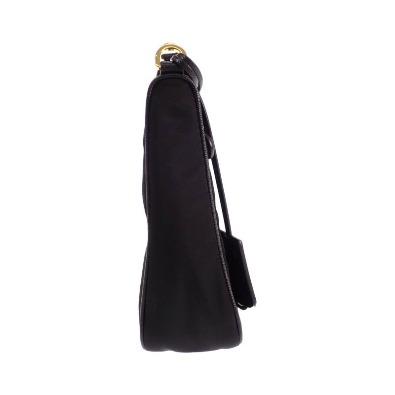 Prada Re-Nylon Bag 2-Way Bag Nylon Black Gold — view 5