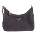 Prada Re-Nylon Bag 2-Way Bag Nylon Black Gold — view 2