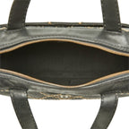 Chanel CC Logo Wild Stitch Mini Boston Bag Black Leather — view 8