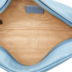 Gucci GG Marmont Quilted Camera Bag Crossbody Light Blue Leather — view 4