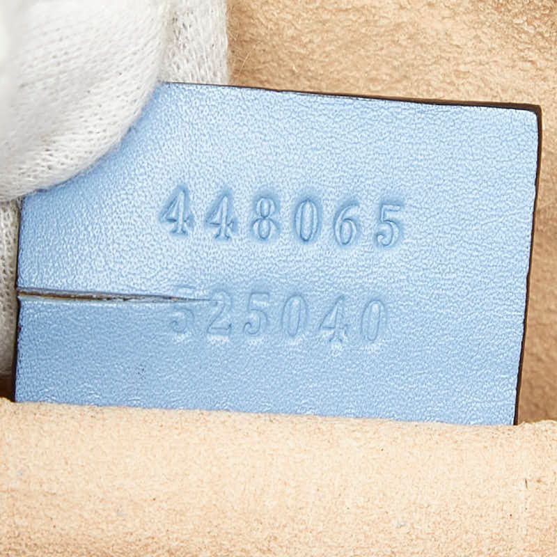Gucci GG Marmont Quilted Camera Bag Crossbody Light Blue Leather — view 6