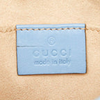 Gucci GG Marmont Quilted Camera Bag Crossbody Light Blue Leather — view 5
