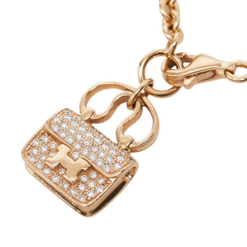 Hermes Amulette Constance ST Bracelet 18k Pink Gold — view 3