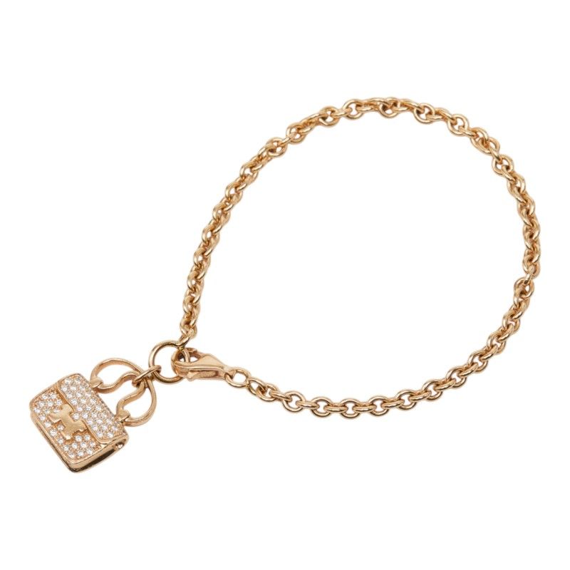 Hermes Amulette Constance ST Bracelet 18k Pink Gold