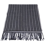 Fendi Wool Fringe Scarf Gray — view 3