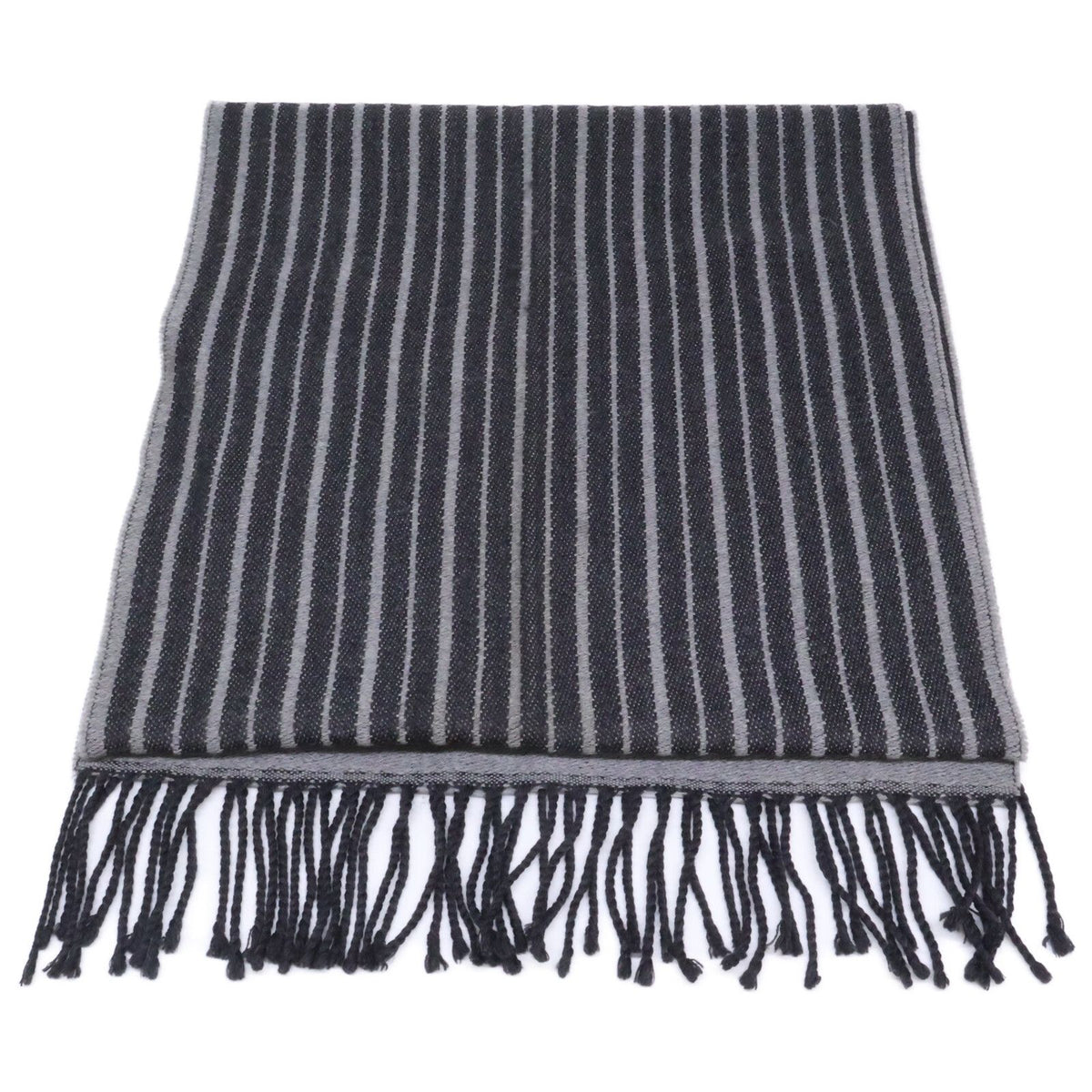 Fendi Wool Fringe Scarf Gray — view 3