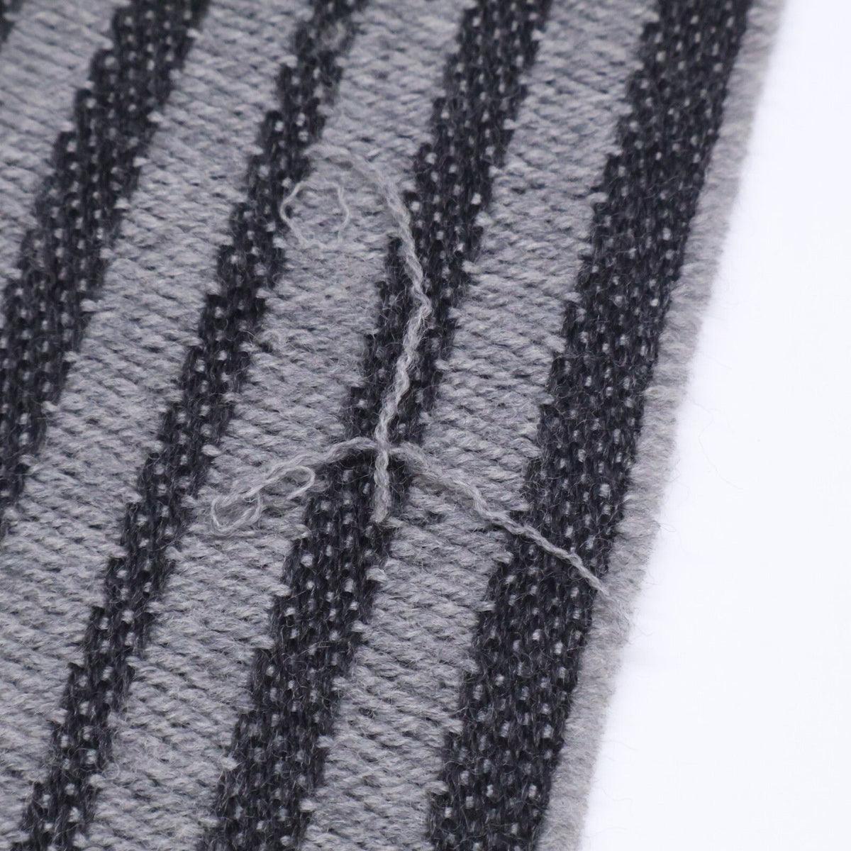 Fendi Wool Fringe Scarf Gray — view 7