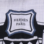 Hermes les Roues de Phaeton Quad Wheel Silk Cashmere Carre Geant 140 Shawl Scarf — view 3