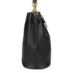 Saint Laurent Paris Leather Boucle Bucket Bag — view 4