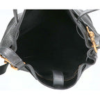 Saint Laurent Paris Leather Boucle Bucket Bag — view 6