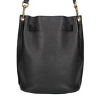 Saint Laurent Paris Leather Boucle Bucket Bag — view 3