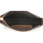 Fendi Baguette Pouch Zucca Pattern FF Jacquard Fabric Slim Clutch Chain — view 6