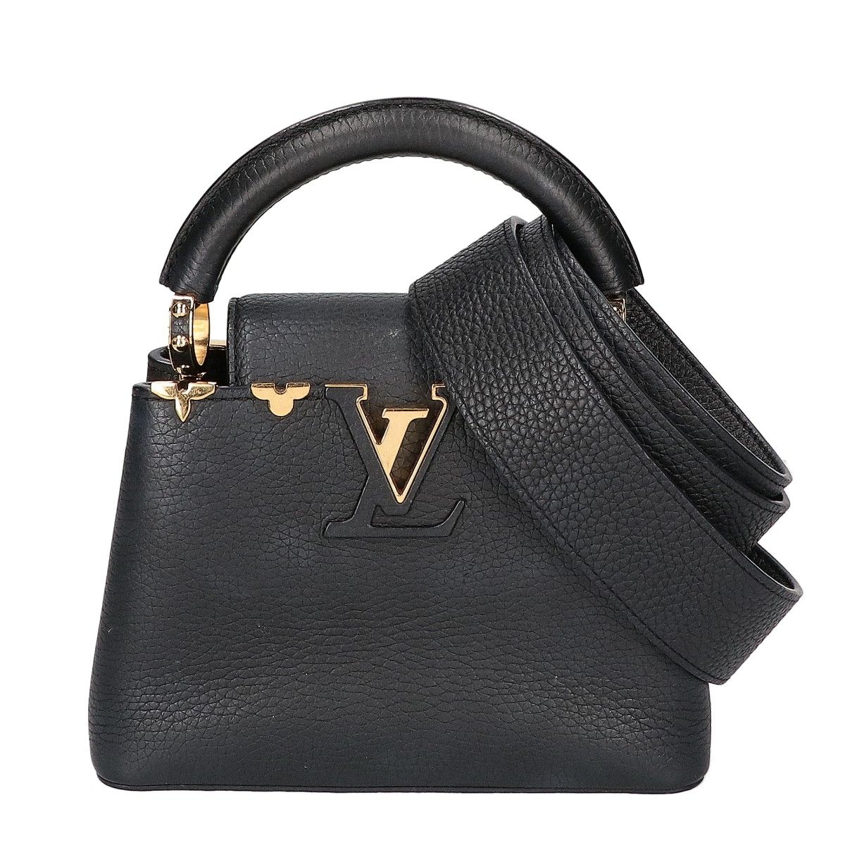 Louis Vuitton Taurillon Leather Capucines Mini 2-Way Shoulder Bag