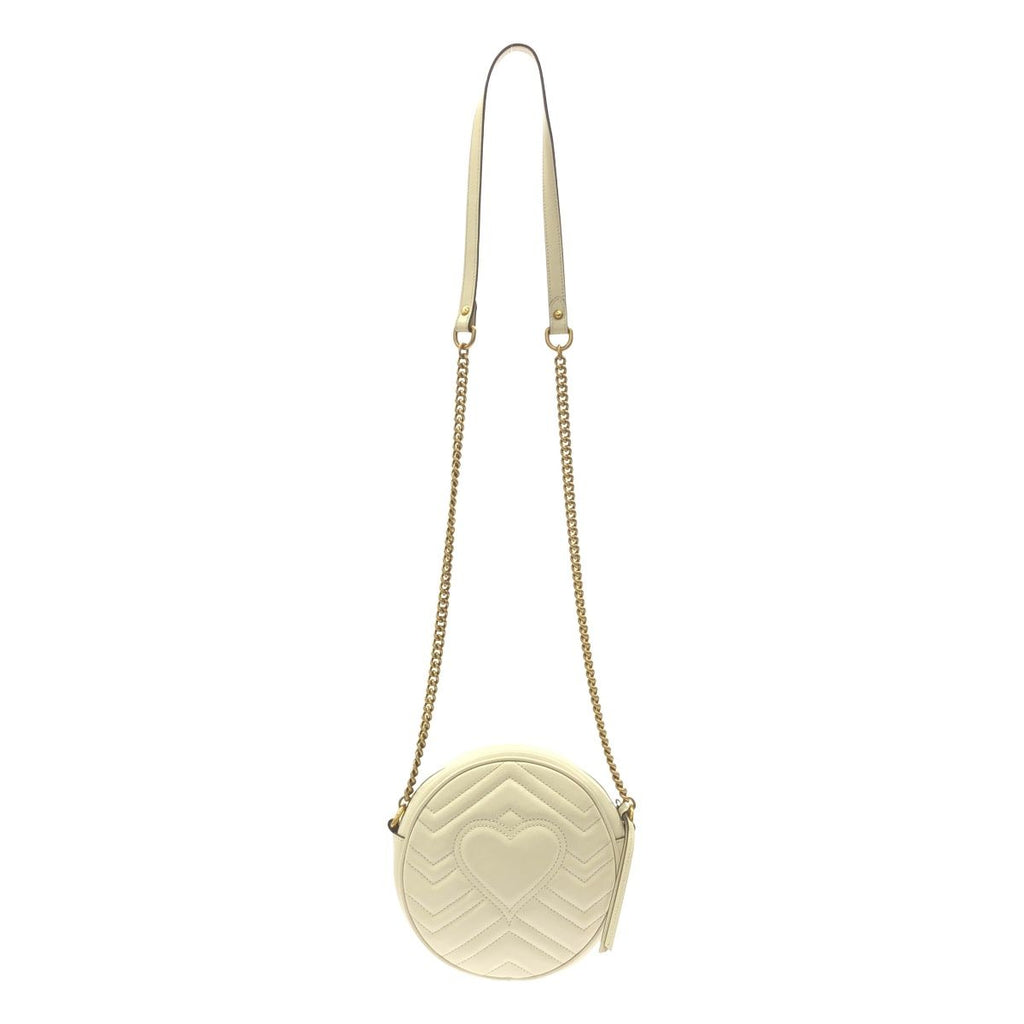 Gucci GG Marmont Round Mini Shoulder Bag Beige — view 2