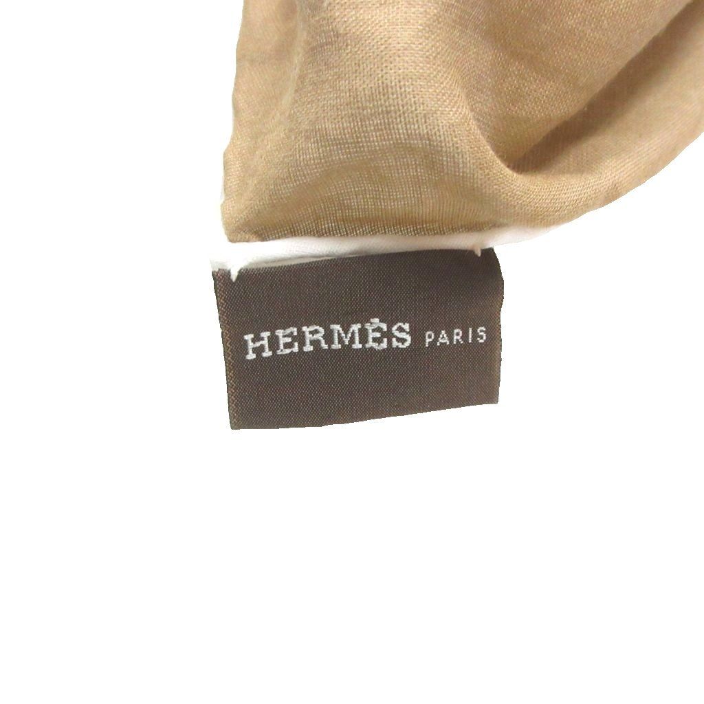 Hermes Losange Scarf Diamond Logo Paneled Design Brown — view 4