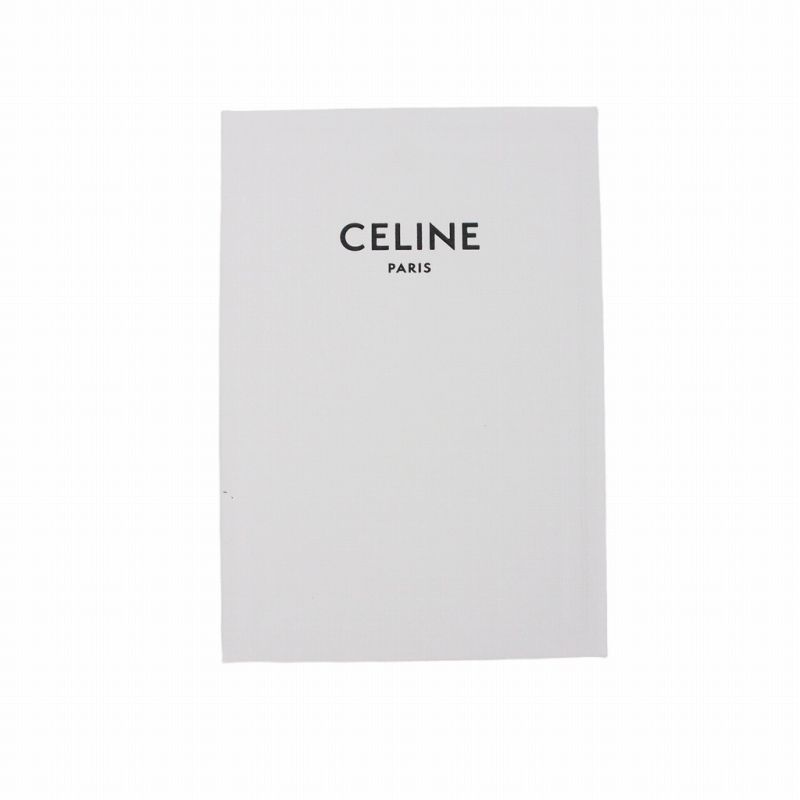 Celine Trifold Wallet in Grained Calfskin Black Bifold — view 6