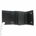Celine Trifold Wallet in Grained Calfskin Black Bifold — view 3