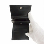 Celine Trifold Wallet in Grained Calfskin Black Bifold — view 4