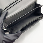 Gucci Imprime GG Pattern Leather Black Bifold Wallet Silver — view 3