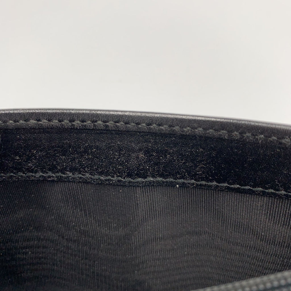 Gucci Imprime GG Pattern Leather Black Bifold Wallet Silver — view 7
