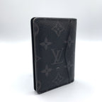 Louis Vuitton Pocket Organizer Monogram Eclipse Leather Black Card Case — view 2