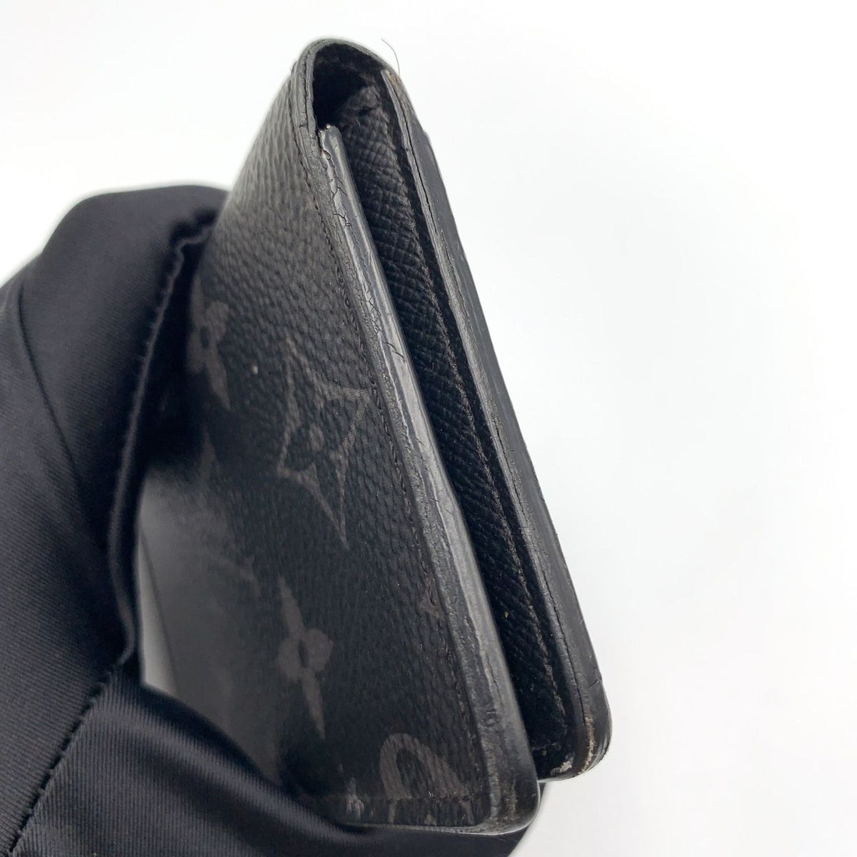 Louis Vuitton Pocket Organizer Monogram Eclipse Leather Black Card Case — view 6