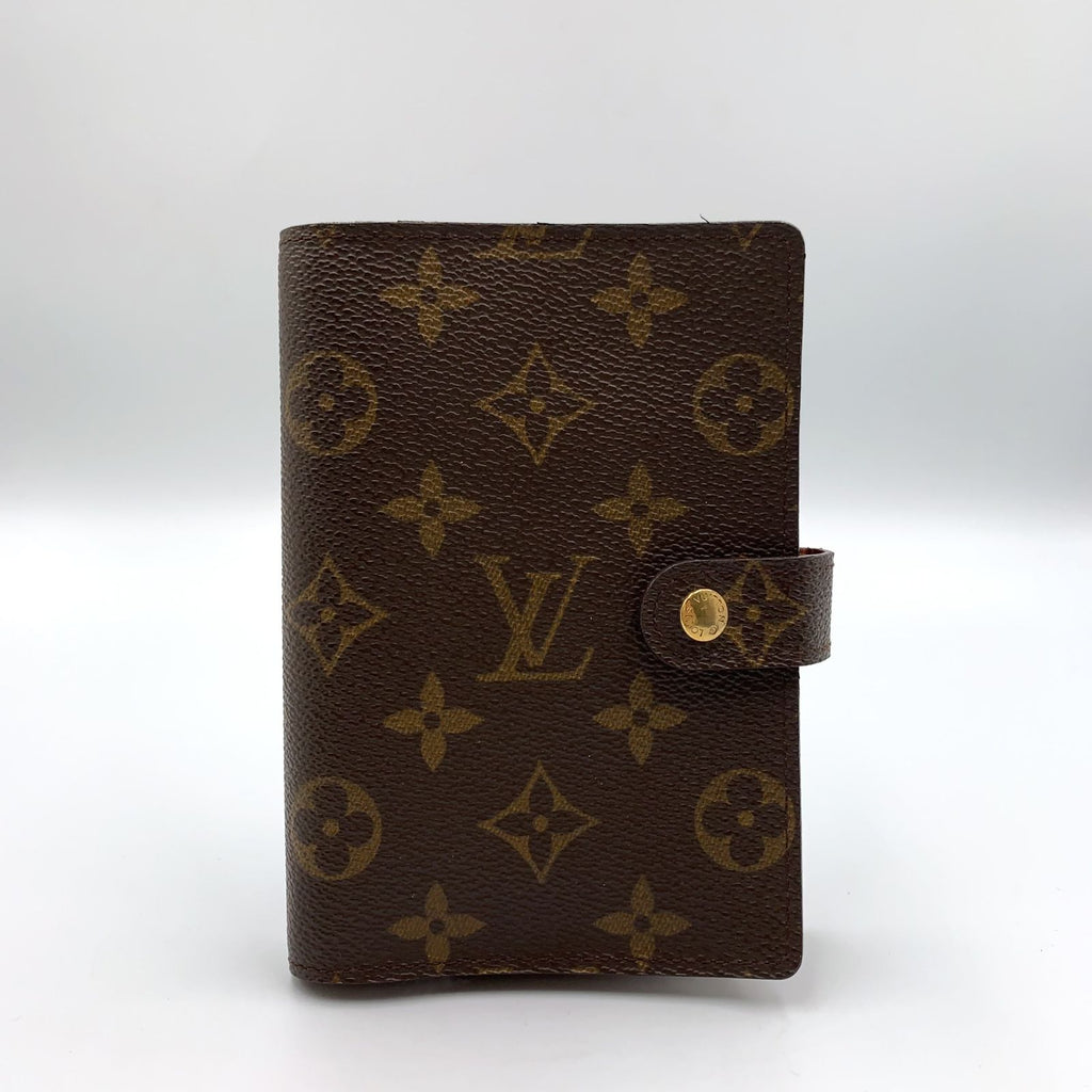 Louis Vuitton Agenda PM Leather Brown Cover Gold