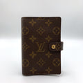 Louis Vuitton Agenda PM Leather Brown Cover Gold