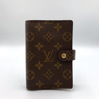 Louis Vuitton Agenda PM Leather Brown Cover Gold