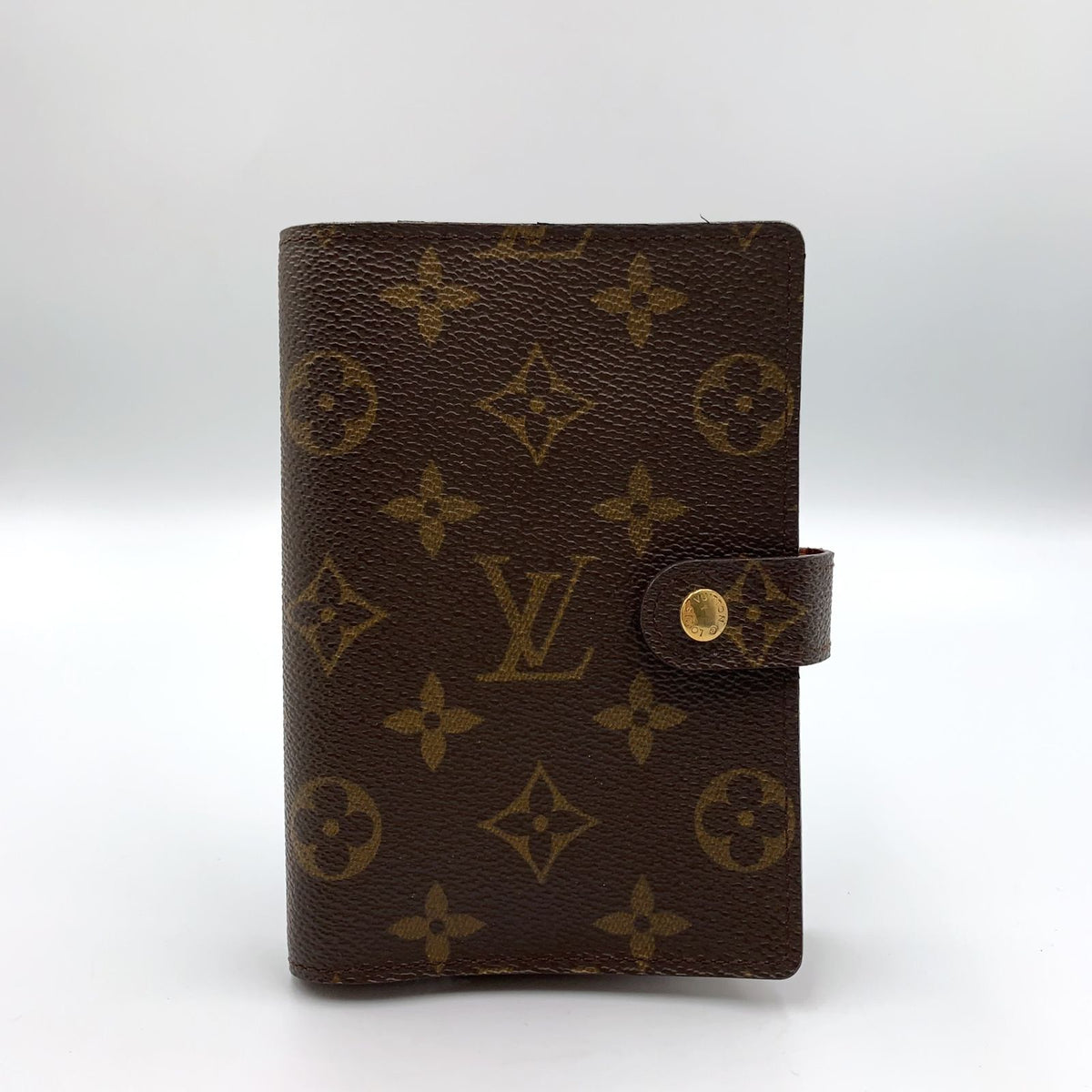 Louis Vuitton Agenda PM Leather Brown Cover Gold