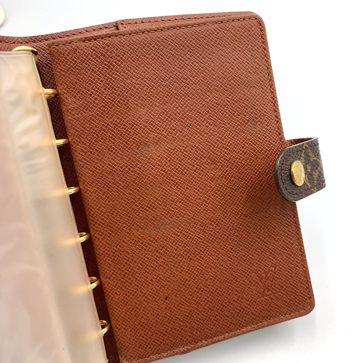 Louis Vuitton Agenda PM Leather Brown Cover Gold — view 6