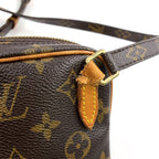 Louis Vuitton Marly Bandouliere Monogram Leather Brown Shoulder Bag Gold — view 5