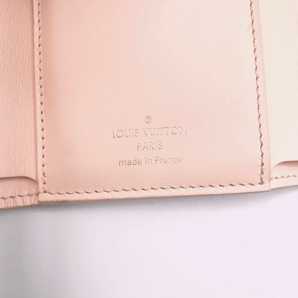 Louis Vuitton Portefeuille Capucines Leather Light Pink Wallet Gold — view 4
