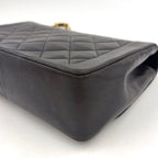 Chanel Quilted Diana Flap Lambskin Black Shoulder Bag Gold — view 6
