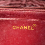 Chanel Quilted Diana Flap Lambskin Black Shoulder Bag Gold — view 4